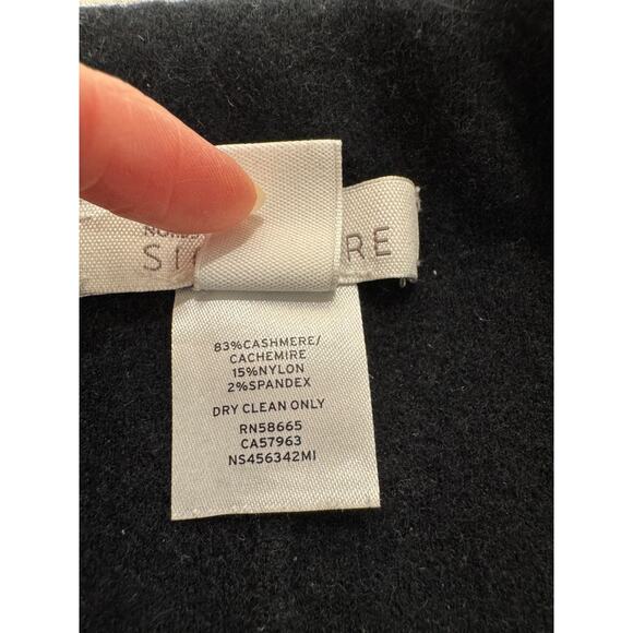 NORDSTROM SIGNATURE Cashmere Blend Leggings Black XXS Super Soft Cozy - Picture 8 of 8